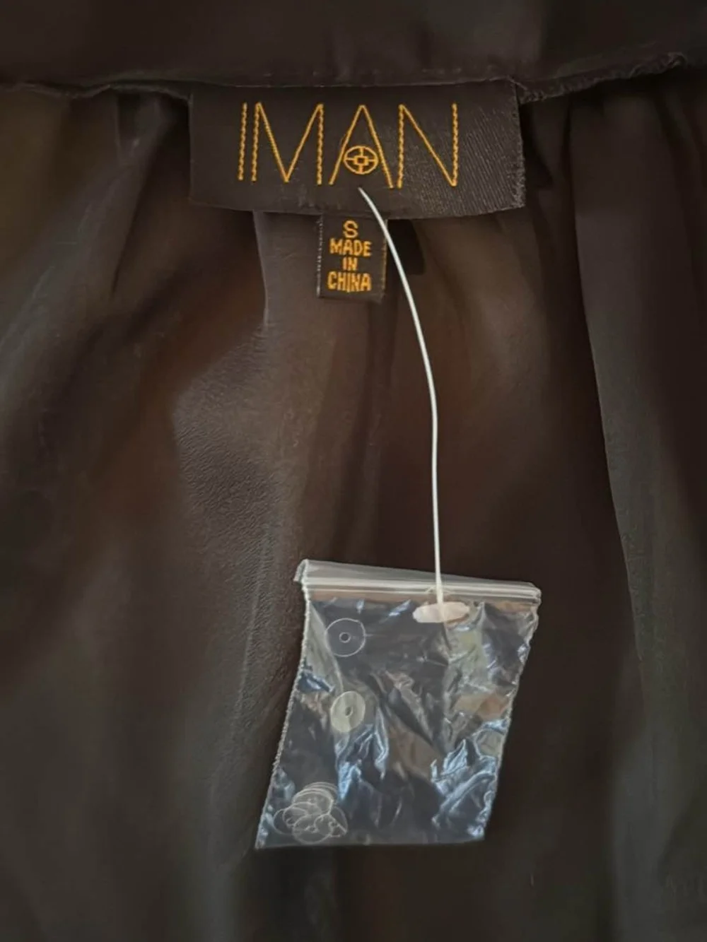 IMAN Black Sparkle Wristband with Iridescent Studs